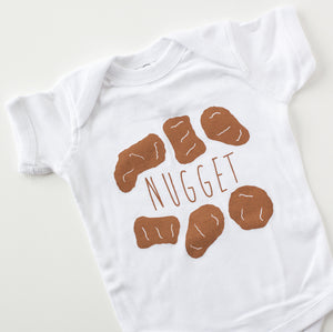 chicken nugget baby onesie gift idea for baby shower