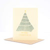 Merry Christmas tree greeting card by exit343design