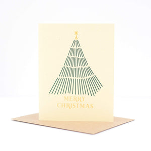 Merry Christmas tree greeting card by exit343design