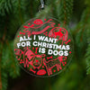 funny Christmas ornament, dogs for Christmas ornament, stocking stuffer for dog lover