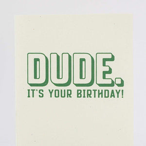 dude birthday card for man by exit343design