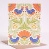 folk art bird greeting card