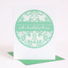 Philadelphia Christmas card, warm holiday greetings from Philadelphia, folk Christmas card from Philadelphia