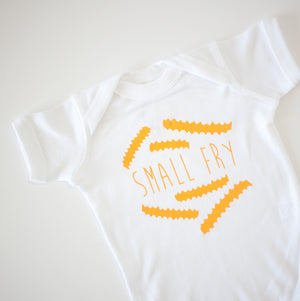 French fry baby onesie