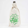 funny holiday gift bag, wine gift bag, let's get lit, holiday hostess gift idea by exit343design