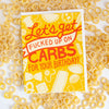 funny carbs birthday card, pasta birthday card, funny birthday card for foodie