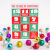 funny Christmas card, the 12 days of Christmas card, The 12 Daze of Christmas card