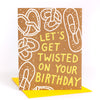 funny philly pretzel birthday card