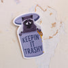 funny raccoon sticker
