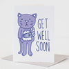 get well card by exit343design, card for cat lover, sympathy card