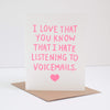 funny friendship card about hating voicemails funny friendship greeting card by exit343design