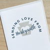 Sending love from Harleysville, Pennsylvania greeting card by exit343design