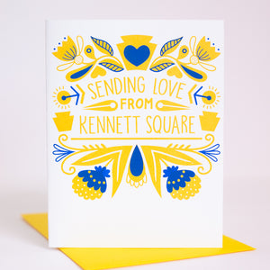 love from kennett square greeting card