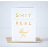 shit just got real new baby card, funny baby shower card, bestselling greeting card by exit343design