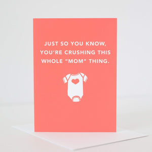 encouragement card for new mom, card for new mother by exit343design