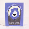 blue bear father's day card