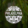 Philadelphia Christmas ornament, Philly holiday ornament, woodland Christmas ornament