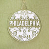 Philadelphia Christmas ornament, Philly holiday ornament, woodland Christmas ornament