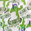 phillie phanatic sticker philadelphia sticker