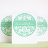 Philadelphia Christmas card, warm holiday greetings from Philadelphia, folk Christmas card from Philadelphia