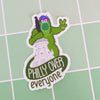 Phillie Phanatic vinyl sticker, King Kong Phanatic funny Philadelphia sticker, Philly Kong