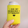 Pittsburgh gift idea, local craft beer koozie, drink local can coolie, Pittsburgh craft beer, Pittsburgh koozie