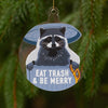 funny Christmas ornament, raccoon Christmas ornament, funny trash panda tree ornament