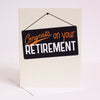 retirement congratulations card, retirement card, retirement card for teacher, retirement card for coworker