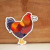rustic hen chicken sticker