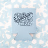tis the season to get tipsy blue can koozie for Christmas pollyanna gift exchange