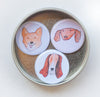 corgi dog magnet, dachshund dog magnet, bassett hound dog magnet