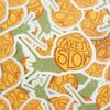 slow snail sticker with life mantra of take it slow