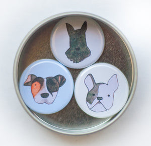 small dogs magnet set by exit343design
