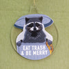 funny Christmas ornament, raccoon Christmas ornament, funny trash panda tree ornament