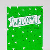 gender neutral baby shower card, green new baby card by exit343design