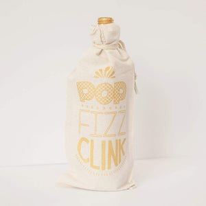 pop fizz clink gift bag, celebration wine bag by exit343design